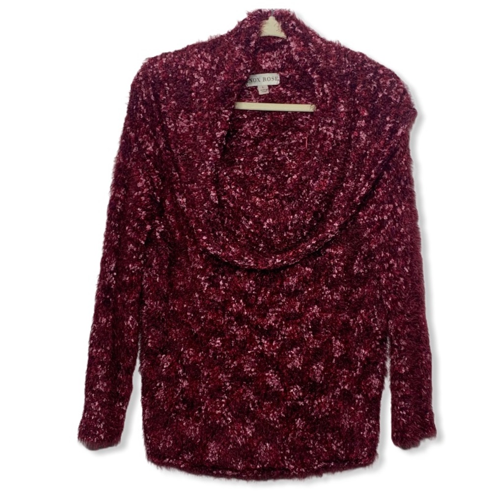 Knox Rose Cowl Neck Eyelash Sweater